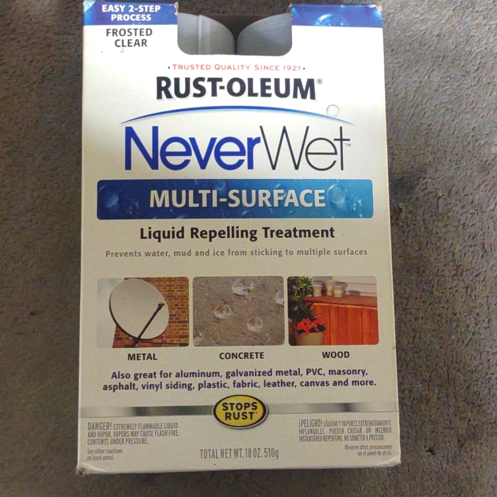 "NEVERWET" Liquid Treatment